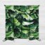 Wasserdichte Stuhlunterlage für Terrasse oder Balkon 40 x 40 cm mit Monstera-Blättern