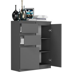 Grifflose moderne Kommode S-2 - verschiedene Farboptionen