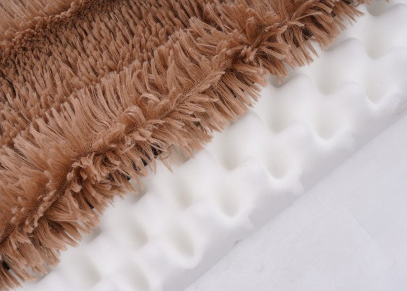 Mäkký pelech pre psa - hnedý