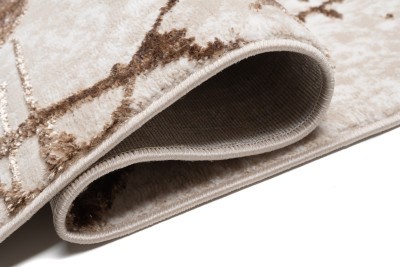 Стилен интериорен килим бежово-кафяв