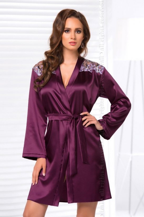 Висококачествен дамски халат за баня в чувствен лилав цвят