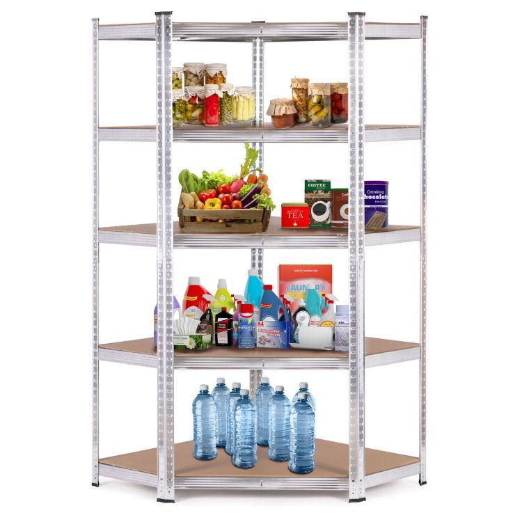 Nimco Bond - Scaffale ad angolo, profondo, cromato BO 303N-26