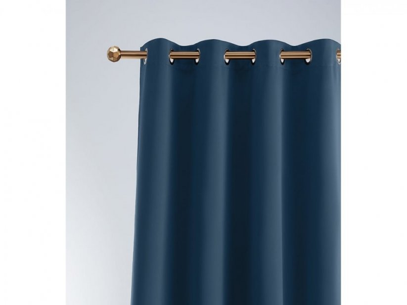 Temno modra zatemnitvena zavesa 140 x 250 cm