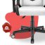 Детски стол за игра HC - 1004 черно и бяло с червени детайли
