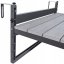 Tavolo da balcone sospeso per ringhiera 80 x 40 cm - pieghevole, regolabile