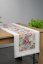 Graue Gobelin-Tischdecke mit romantisch gewebtem Blumenmuster