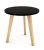 Couchtisch im skandinavischen Stil 40 cm - schwarz