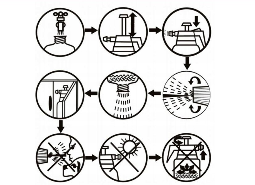 Zahradní ruční tlakový postřikovač