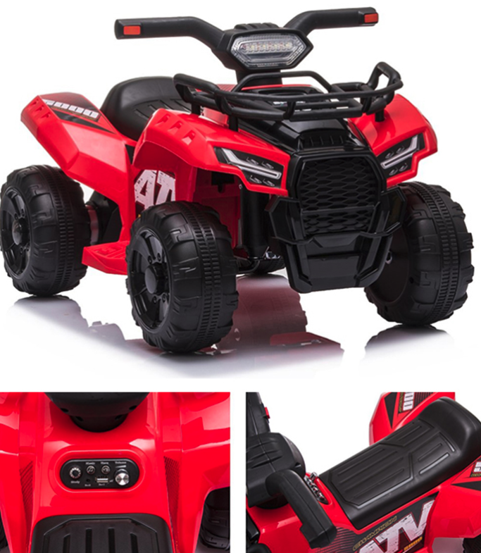 Quad a batteria per bambini rosso