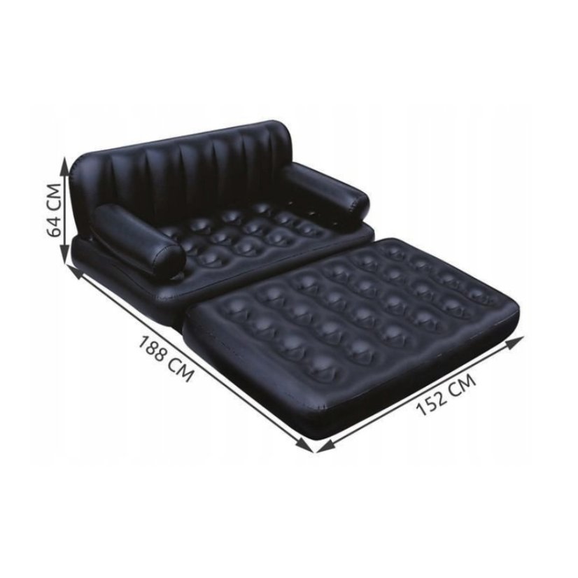 Divano gonfiabile 5in1 - divano trasformabile, letto e lettino relax 188 x 152 x 64 cm