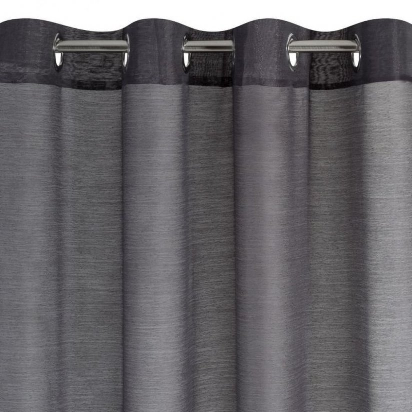 Lepe enobarvne zavese v sivi barvi