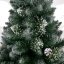 Коледна елха бор с борови шишарки и кристали 150 см
