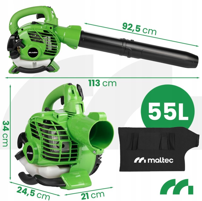 3V1 MALTEC MASTERBLOW7500W benzines levélfúvó és porszívó aprítóval