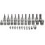 Torx bit készlet 3/8", 34db 08-711 NEO