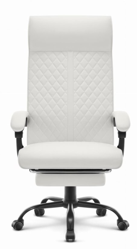 Luxusné kancelárske kreslo HC-1030 biele z ekokože