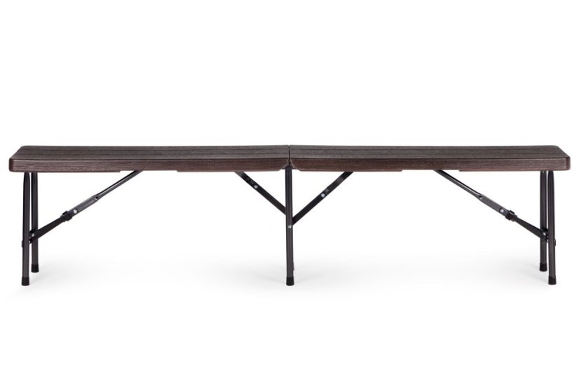 Set za kampiranje 180cm + 2 klupe u smeđoj boji