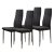 Set de 4 scaune negre cu design modern