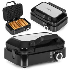 Macchina per waffle, macchina per waffle con piastre antiaderenti - 1200 W con controllo della temperatura