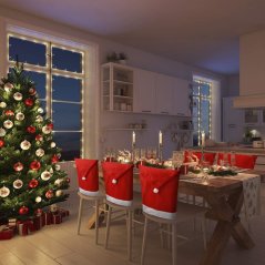Weihnachtsstuhlbezüge 4 Stück