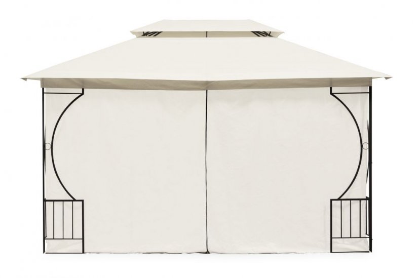 Градинска палатка 3 x 4 м с мрежа против комари в бежово