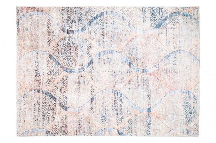 Moderný koberec v hnedých odtieňoch s jemným vzorom