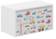 Kinder-Aufbewahrungsbox mit LKW-Motiv – 40 × 40 × 69 cm