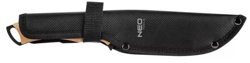 Coltello da esterno con manico in bambù 25 cm
