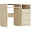 Birou de scris modern cu dulap 90x50 cm - diverse variante de culori - Culoare: Alb