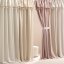 Svetlo krem zavesa Astoria s čopki za žične zanke 140 x 250 cm