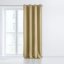 Бежова затъмняваща завеса с окачване на халки - Размер: Дължина: 250 см