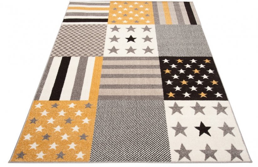 Rozkošný koberec s hvězdami