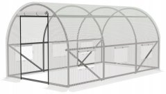 Politunnel da giardino 2 m x 3 m in bianco