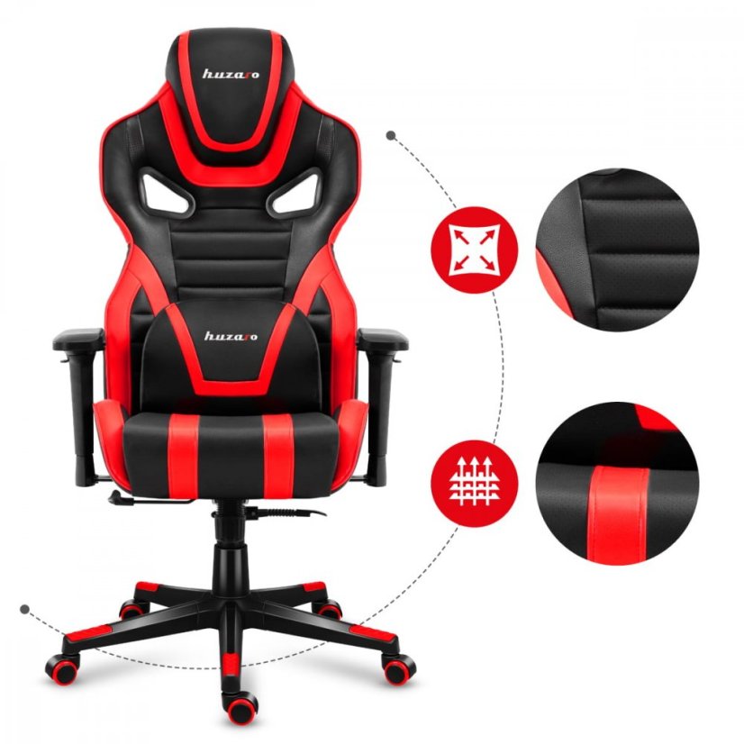 Luxusní herní křeslo FORCE 7.5 červené barvy