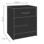 Măsuță de noptieră Kiel cu sertar și raft 41 × 39 × 28 cm - Culoare: Alb