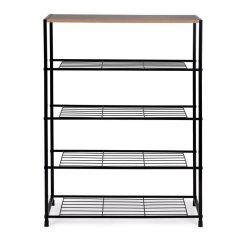 Regál na boty s kovovou konstrukcí - 4 police, až 16 párů