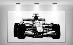 Adesivo da parete unico per la stanza degli studenti con Formula 1