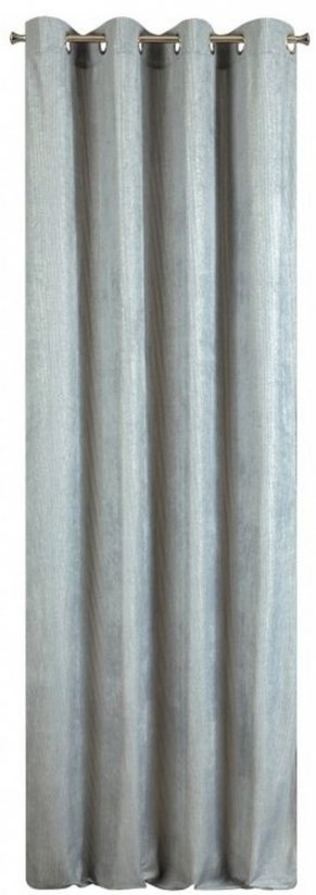 Модерна завеса в сиво с гланц 140 x 250 cm