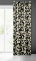 Krásny zamatový záves s motívm Botanica