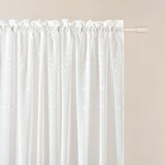 Kvalitná biela záclona  Marisa  so zavesením na pásku 140 x 250 cm