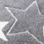 Kakovostna okrogla siva preproga STARS