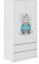 Kindergarderobe mit einem schönen kleinen Löwen 180x55x90 cm