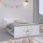 Magico lettino per bambini con gatto addormentato e costellazioni 160 x 80 cm