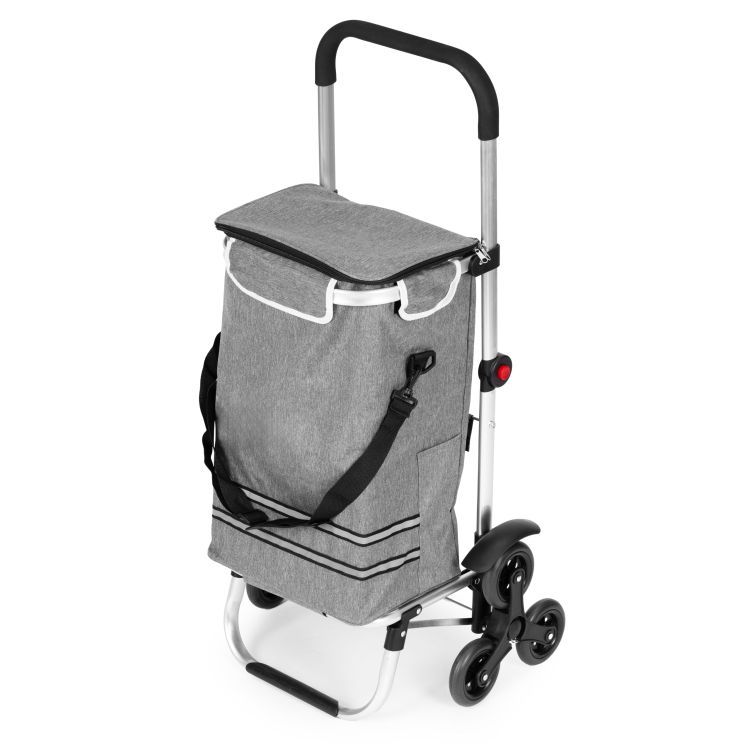 2in1 összecsukható bevásárlókocsi 30 l-es hőtáskával