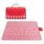 Одеяло за пикник с кариран модел в червено и бяло 200 x 145 cm
