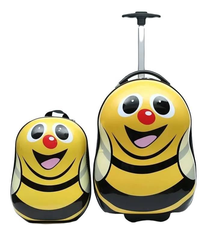 Caz de călătorie pentru copii cu albină 30 l + rucsac
