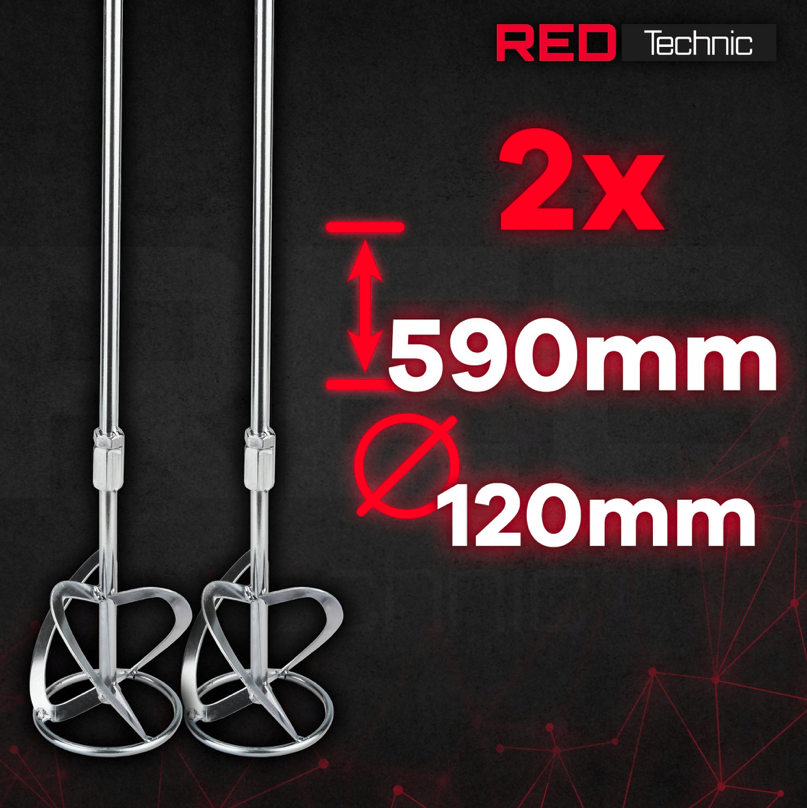 Elektrická miešačka malty a farieb 6-rýchlostná 120 mm – výkonný stavebný mixér