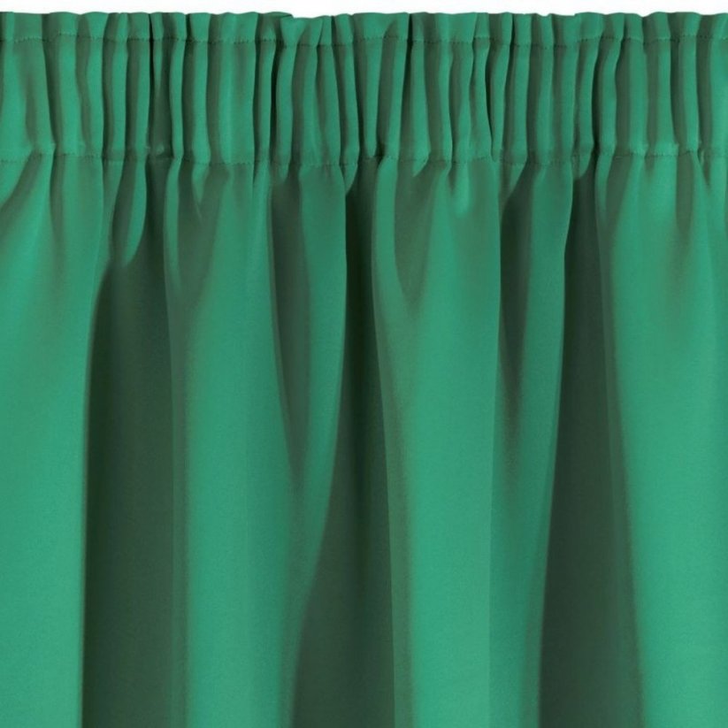Dizajnerske zelene jednobojne zavjese 135 x 270 cm