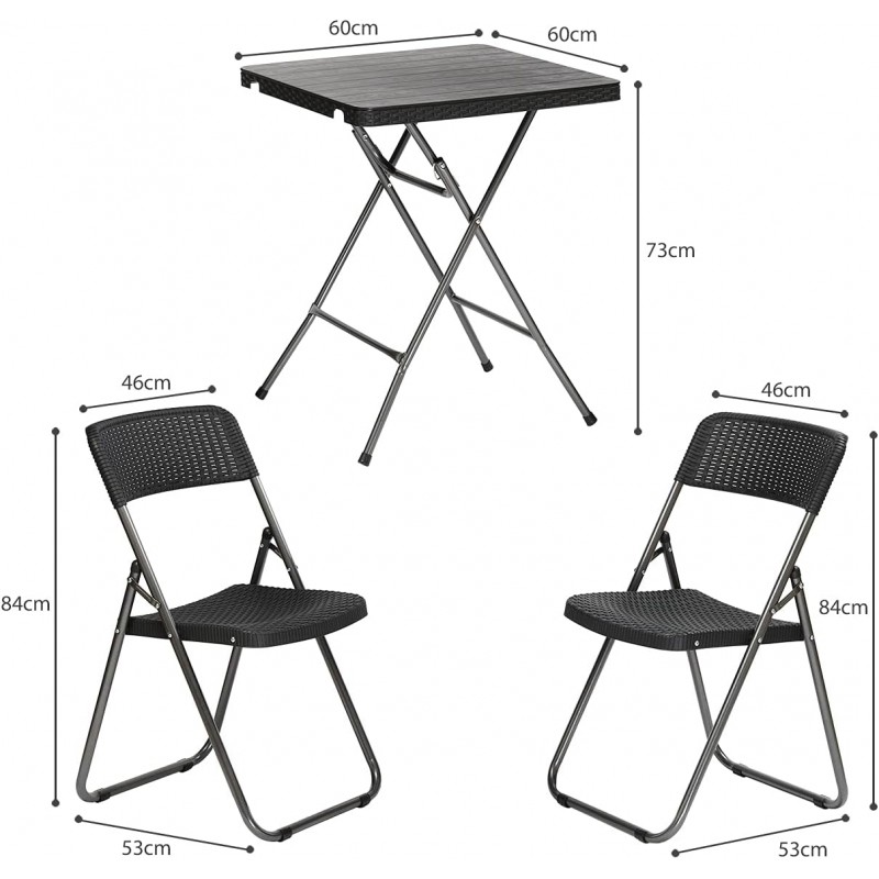 Set záhradného nábytku z technoratanu NAPOLI