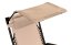 Lettino prendisole con tettuccio beige