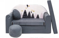 Canapea pentru copii cu pernă 98 x 170 cm